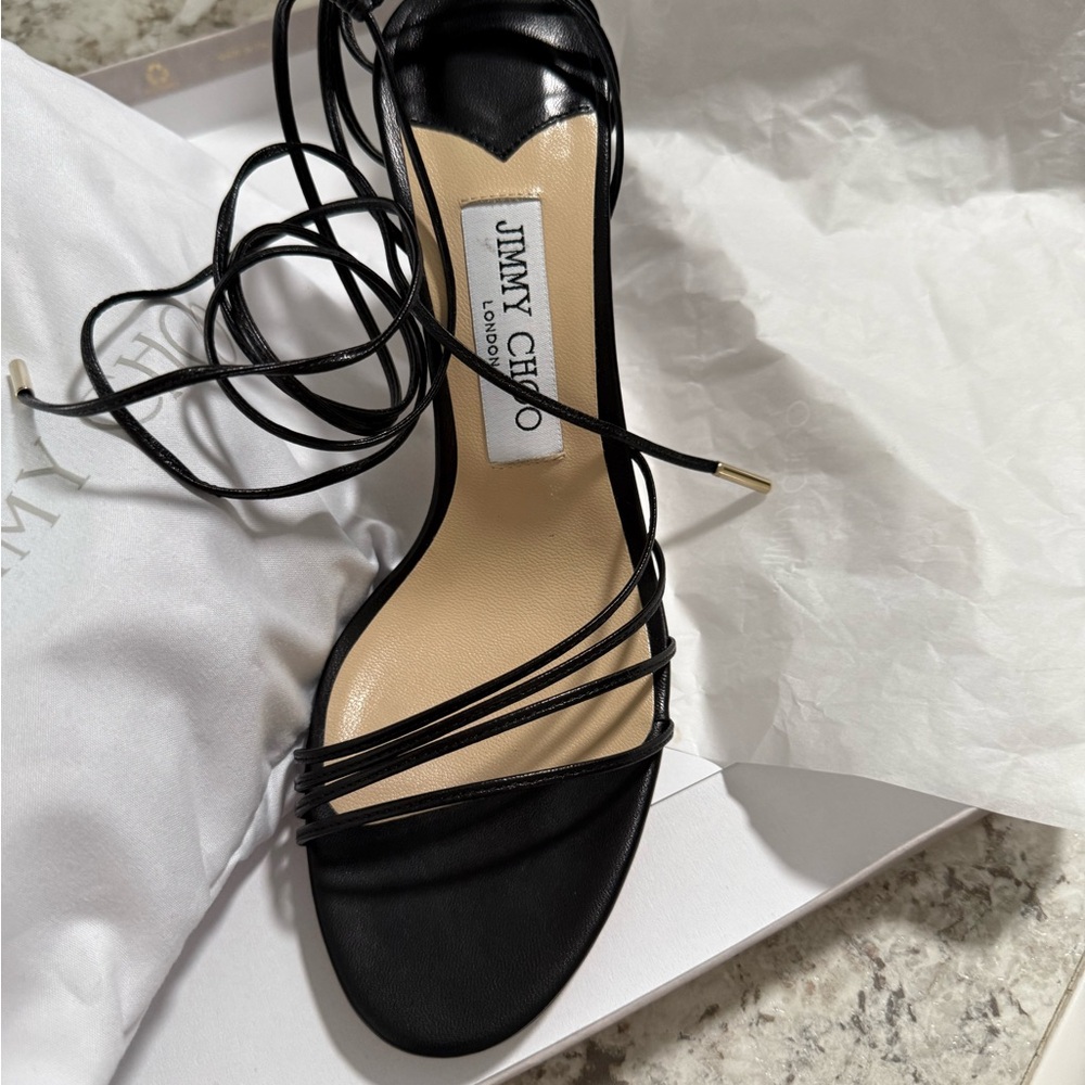 Jimmy Choo Black Strappy Women's Sandals